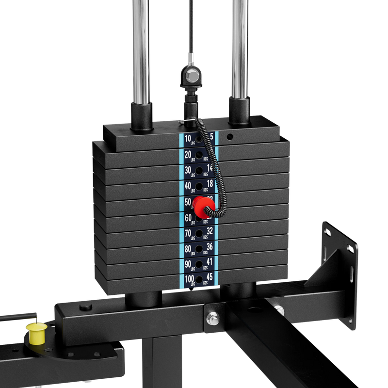 Major Fitness - Lightning F35 Pro Wall Mounted Folding Power Rack All-In-One Home Gym