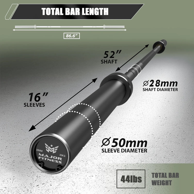 Major Fitness - 7ft 750lb Home Gym Barbell