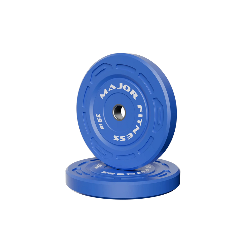 Major Fitness - Color Grip Low Bounce Bumper Plates - 35LB Pair