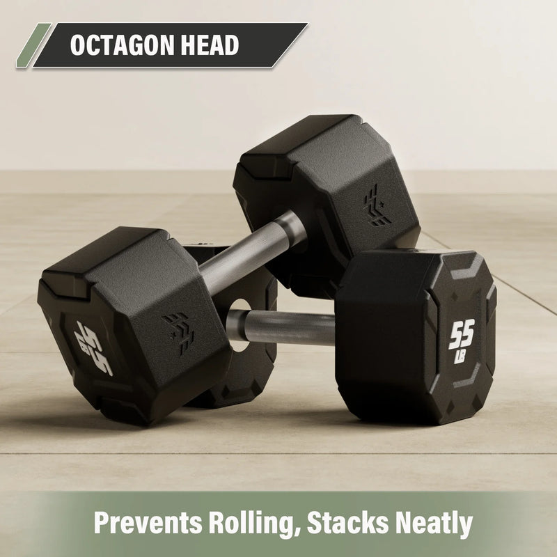 Major Fitness - Urethane Octagonal-Shield Dumbbells