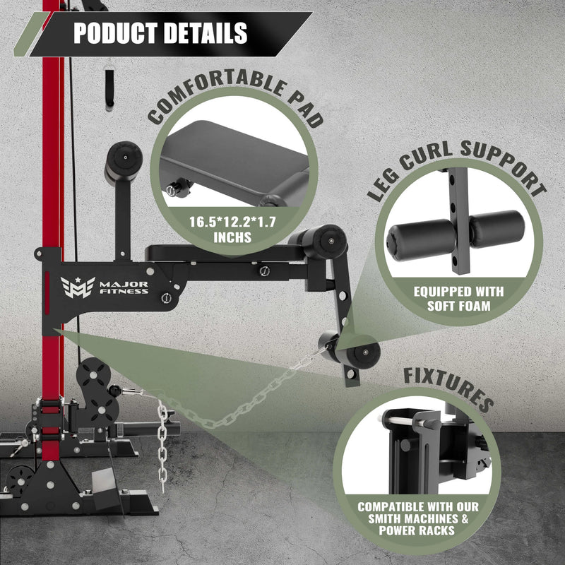 Major Fitness - 2×3′′ Rack Mounted Leg Extension