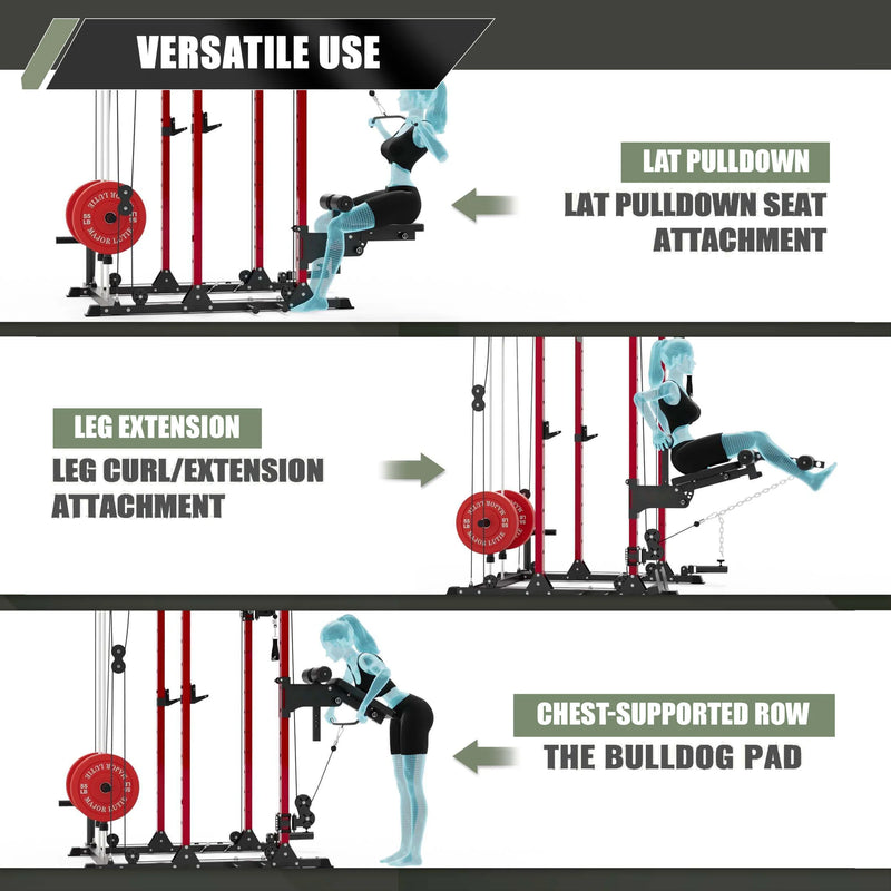 Major Fitness - 2×3′′ Rack Mounted Leg Extension