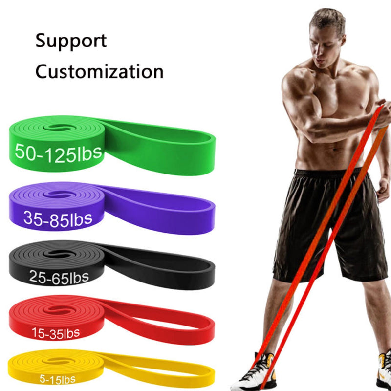 Natural Latex Rubber Resistance Bands for Fitness Yoga Training Gym and Therapy