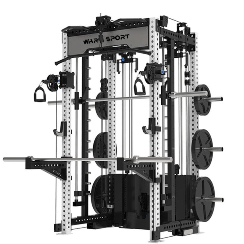 Multi Function Squat Rack Station Cable Crossover Smith Machine