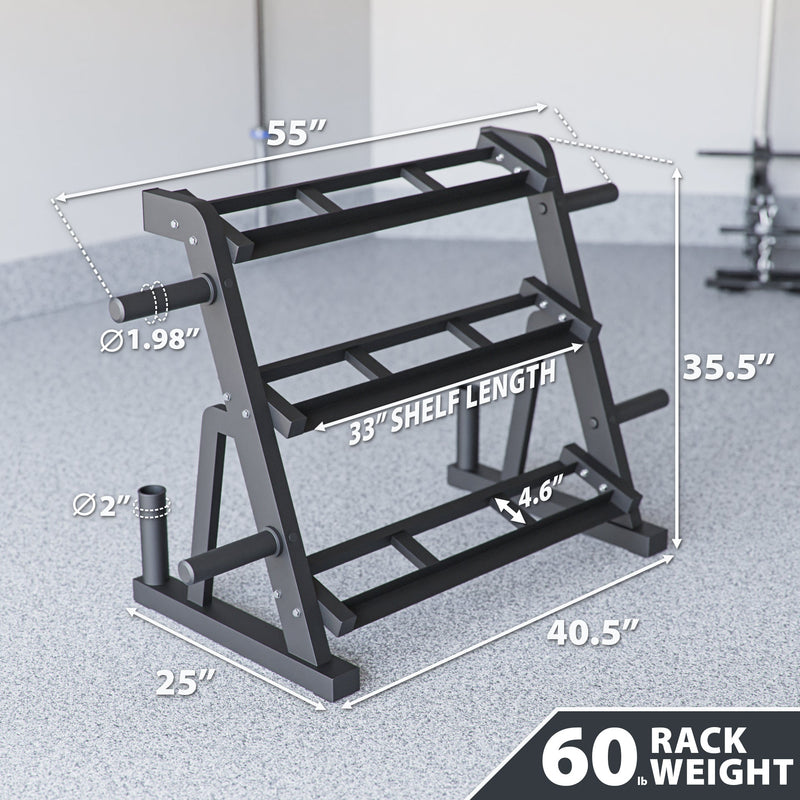 Synergee Dumbbell & Kettlebell Rack