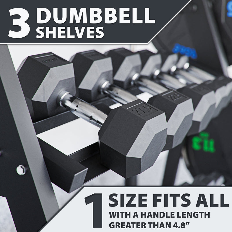 Synergee Dumbbell & Kettlebell Rack