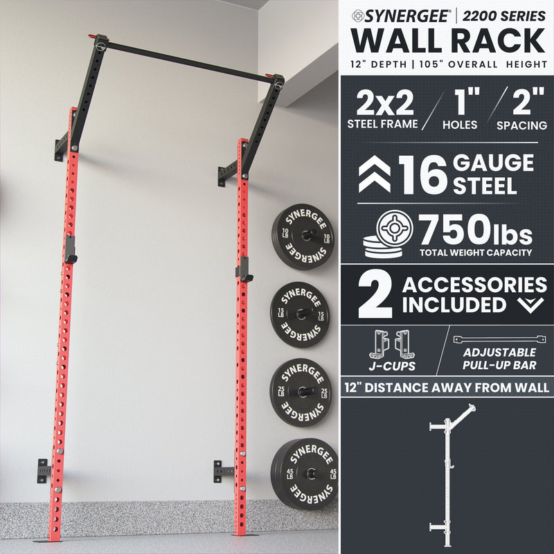 Synergee 2200 Series Wall Mounted Squat Rack